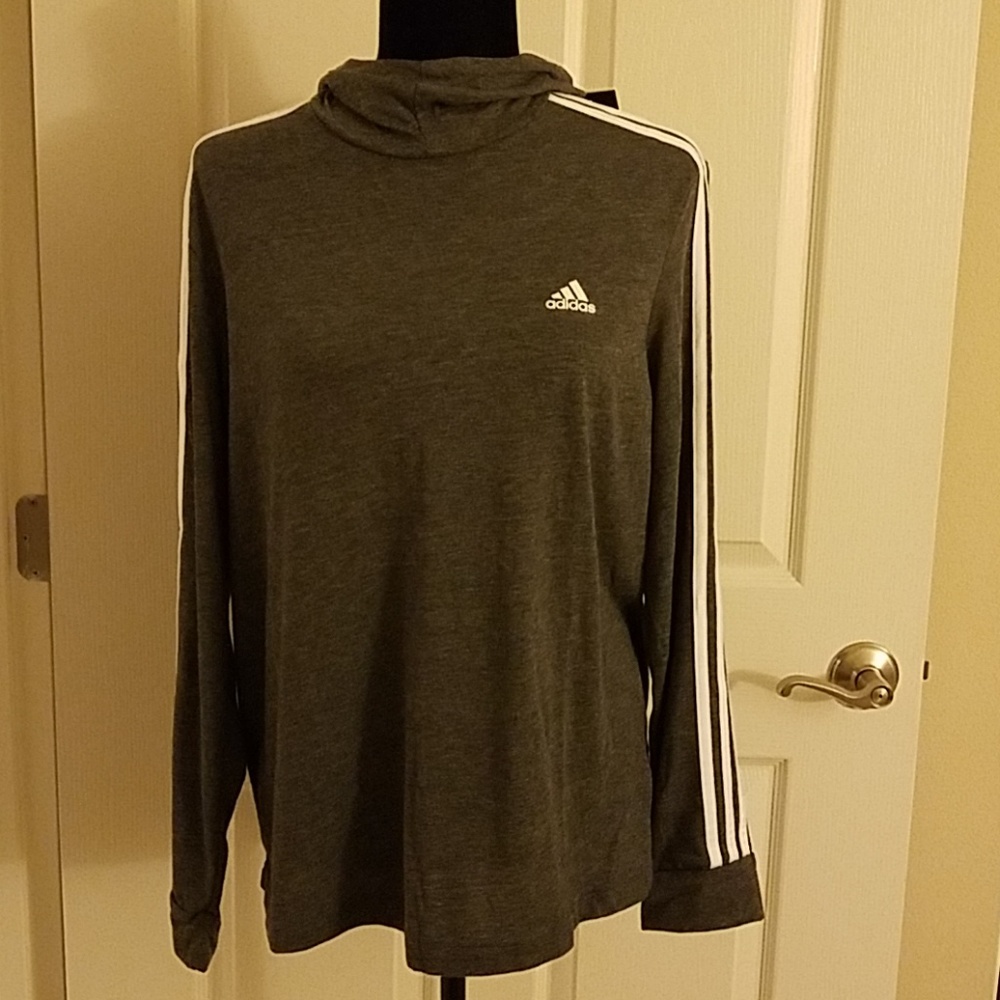 NWT ADIDAS Women's Jersey Hoodie - Picture 6 of 7